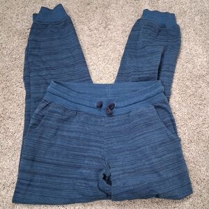 Pepperts! Kids Unisex Navy Marled Jogger Sweatpants Size 10-12